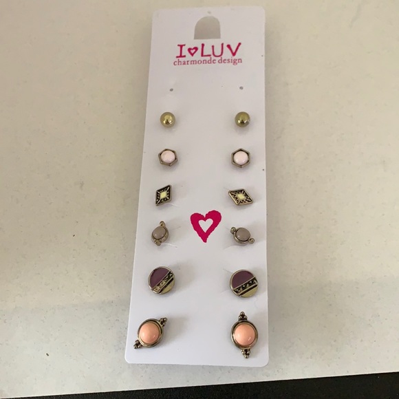 Jewelry - 3/$10 NEW set 6 prs earrings